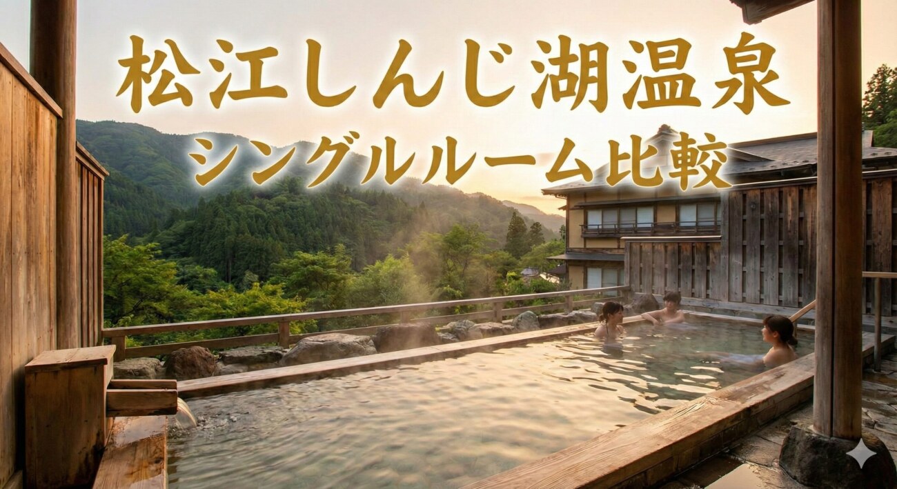 松江しんじ湖温泉の一人旅｜シングルルーム事情を「安さ」「快適さ」「眺望」で比較