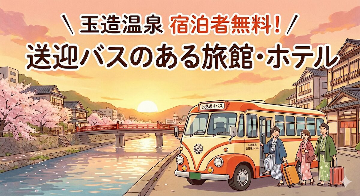 玉造温泉駅から玉造温泉街まで無料送迎バスのある旅館・ホテルは？