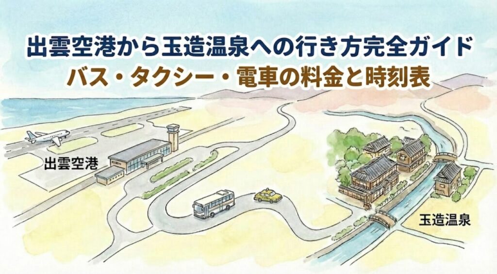 出雲空港から玉造温泉へのアクセス