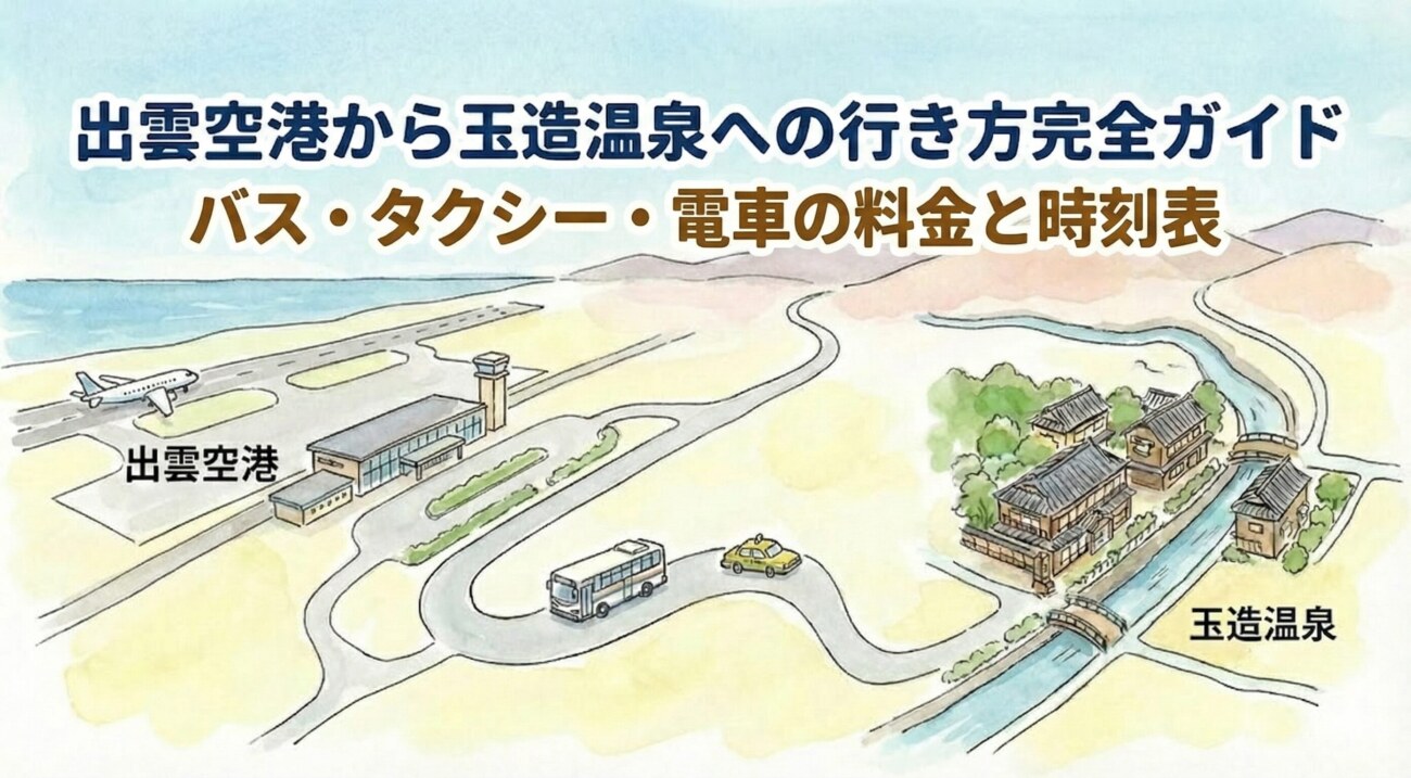 出雲空港から玉造温泉へのアクセス