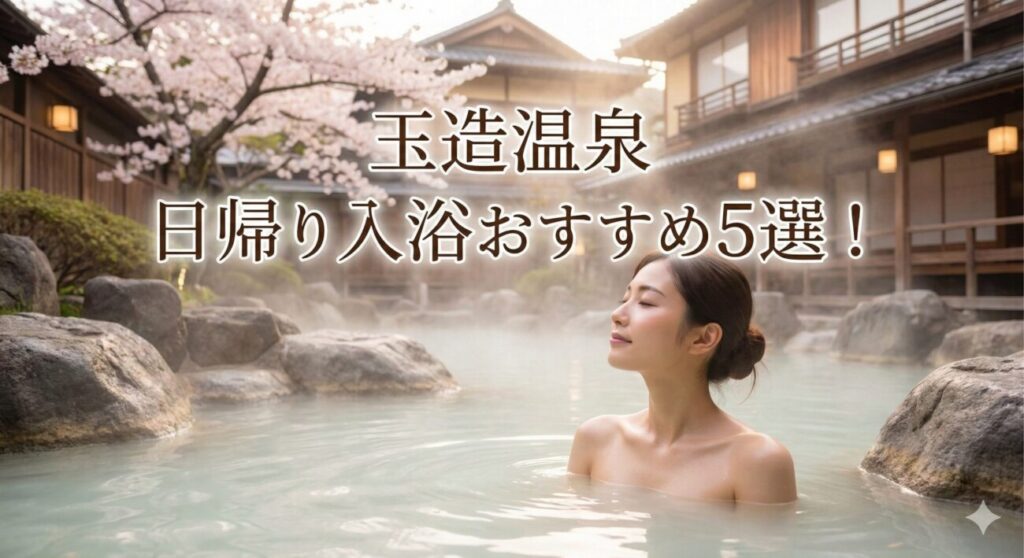 玉造温泉の日帰り入浴おすすめ5選！無料の足湯や美肌効果、駐車場も解説