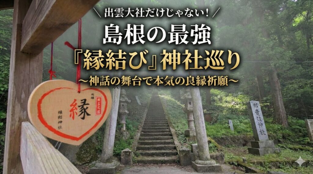 地元の神社マニア推奨！島根の「縁結び」神社巡り〜神話の舞台で本気の良縁祈願〜