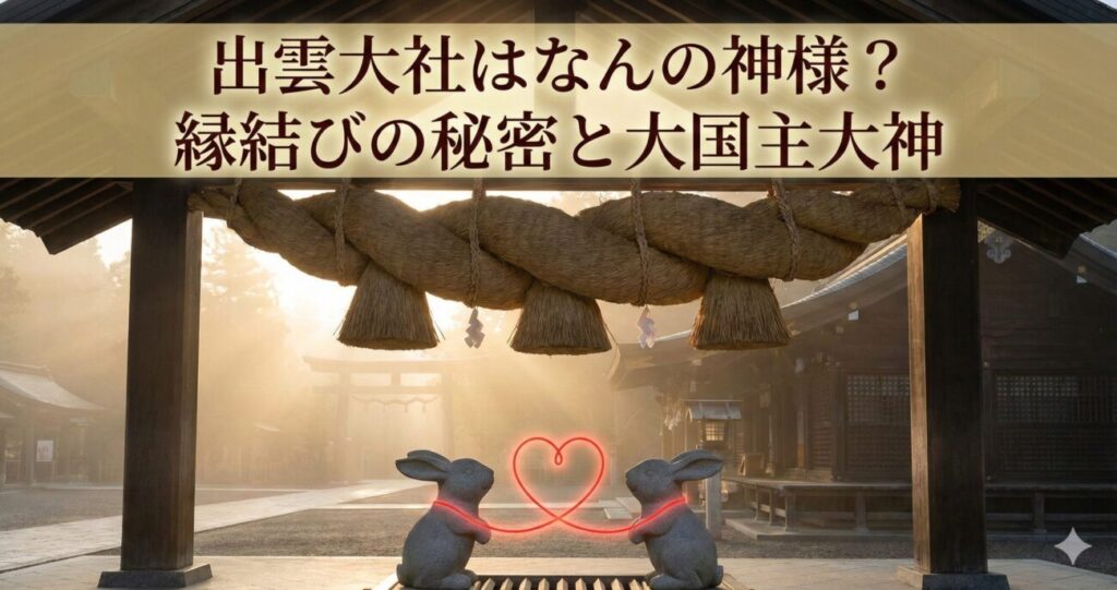出雲大社はなんの神様を祀っているのか?御祭神「大国主大神」とご利益の秘密