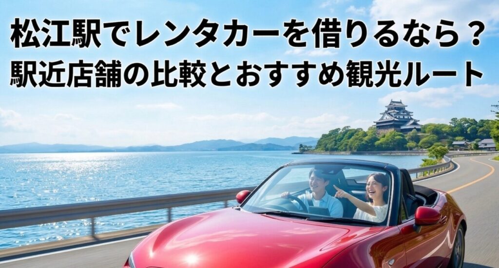 松江駅でレンタカーを借りるなら？駅近店舗の比較とおすすめ観光ルート