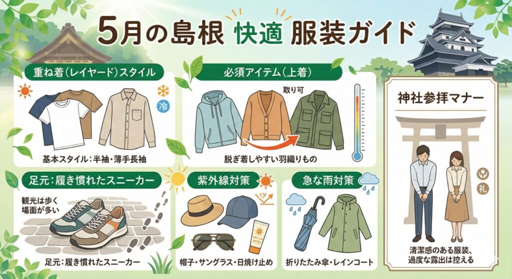 【2026年最新】5月の島根の天気・気温は?最適な服装とGW島根観光ガイド完全版