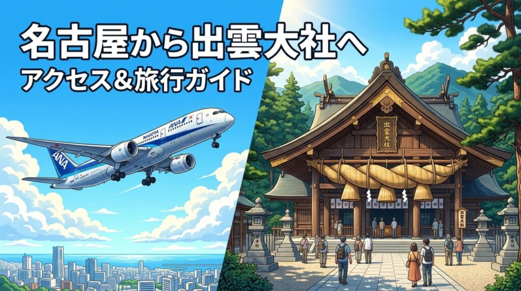 名古屋から出雲大社へ飛行機で行く方法｜日帰りモデルコースと航空券の取り方
