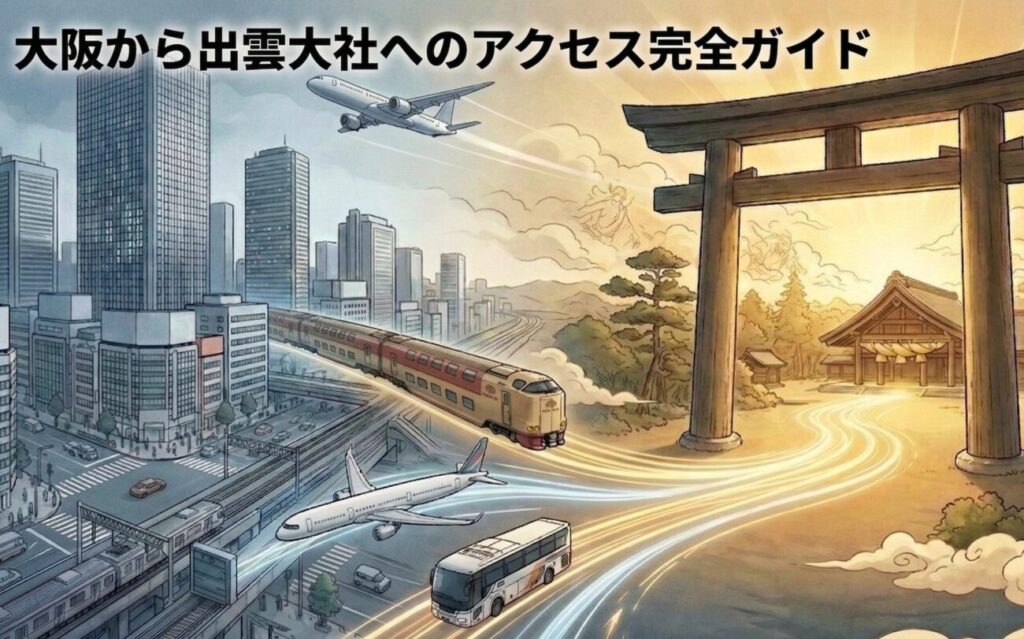 大阪から出雲大社の行き方を地元民が解説｜交通手段の比較と着いてからどう過ごす？