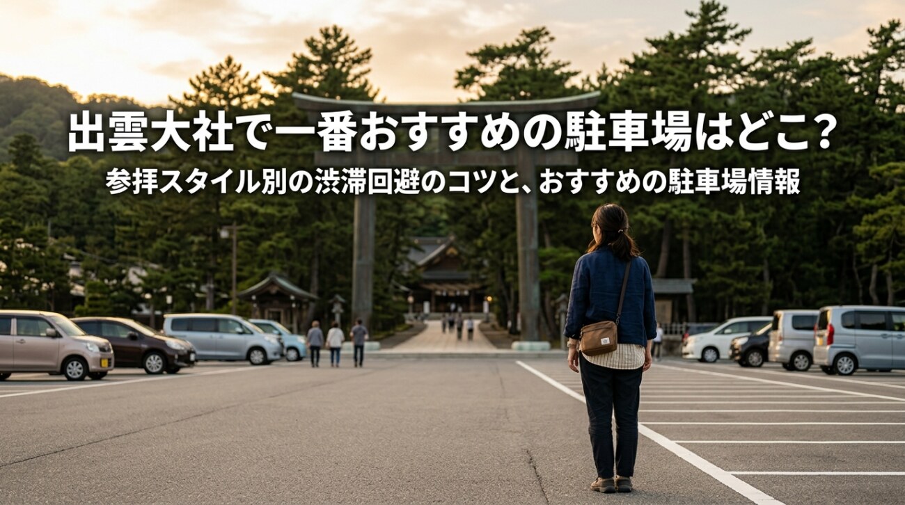 出雲大社の駐車場はどこがいい？参拝スタイル別おすすめと混雑回避の地元民テクニック