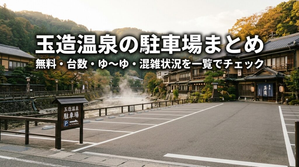 玉造温泉の駐車場はどこに停める？無料・有料・一方通行の注意点まで出雲在住者が解説