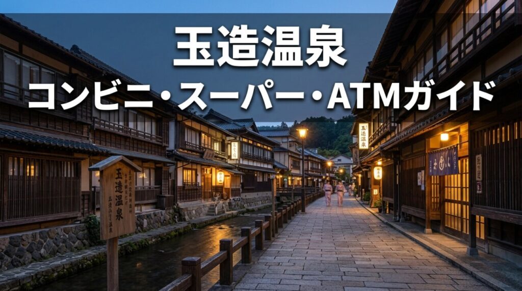 玉造温泉にコンビニはない？最寄りのコンビニ・スーパー・ATMを距離付きで解説