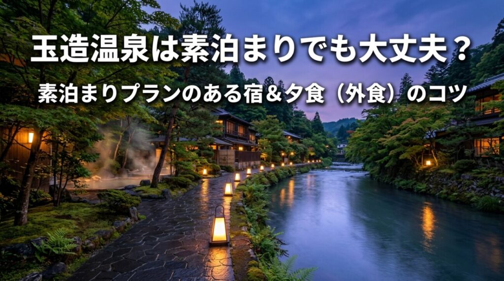 玉造温泉の素泊まりはアリ？おすすめ宿と賢い使い方を解説