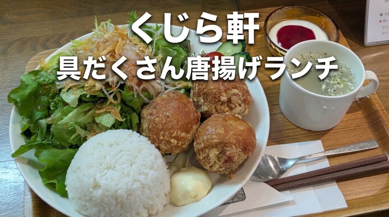 くじら軒のからあげたっぷりランチ｜松江市宍道町