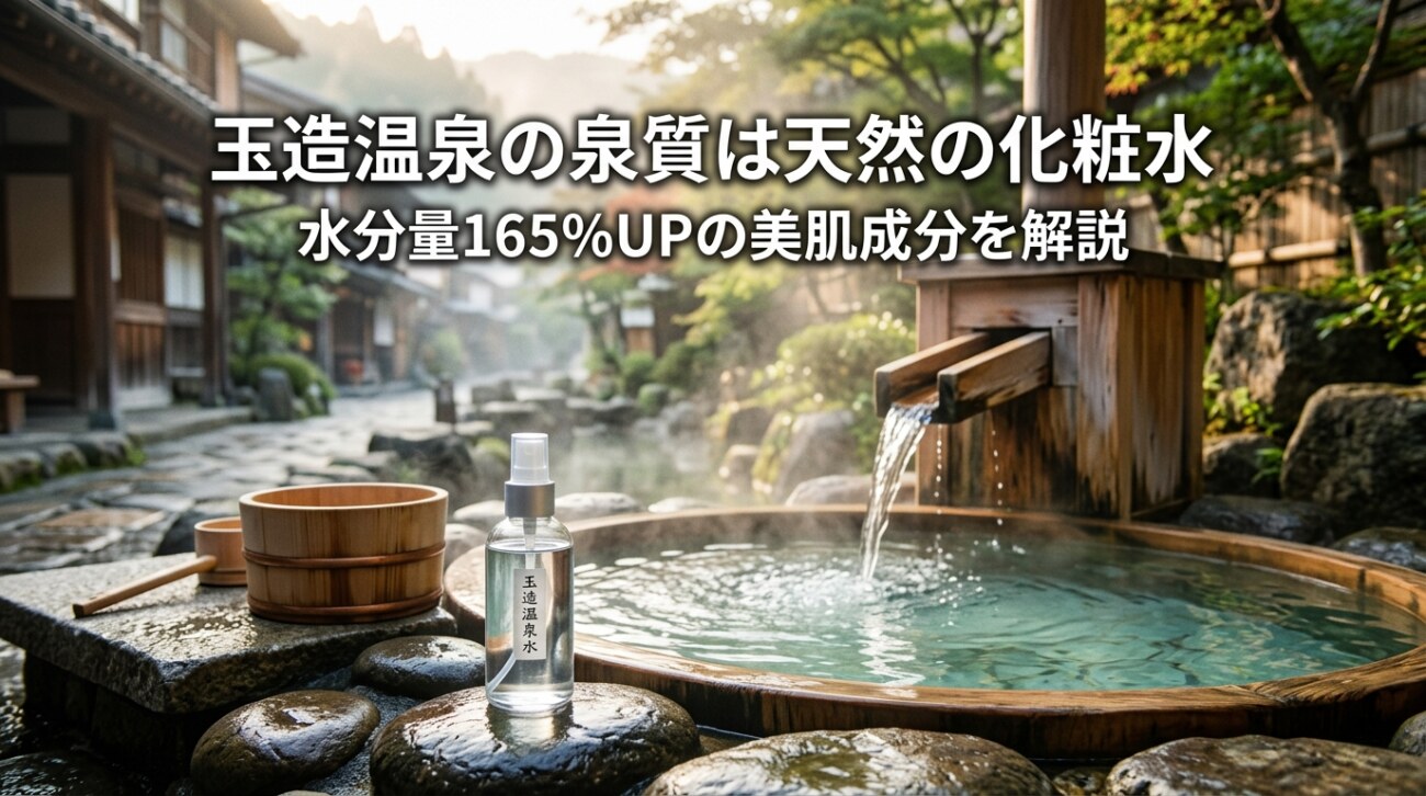 玉造温泉の泉質は“天然の化粧水”？｜メタケイ酸と水分量165%調査・源泉持ち帰りを解説