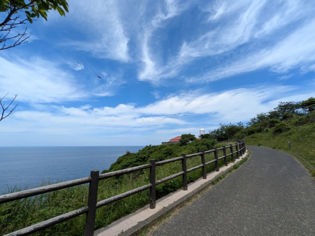 美保関灯台　遊歩道