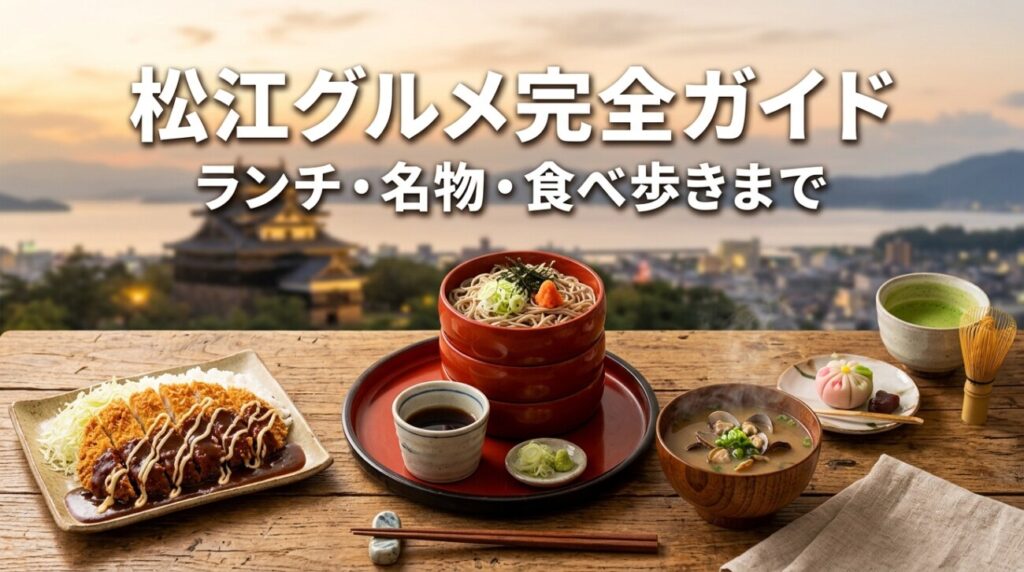 【2026年】旅行者向け松江グルメ完全ガイド｜ランチ・名物・ご当地グルメ・人気店20選