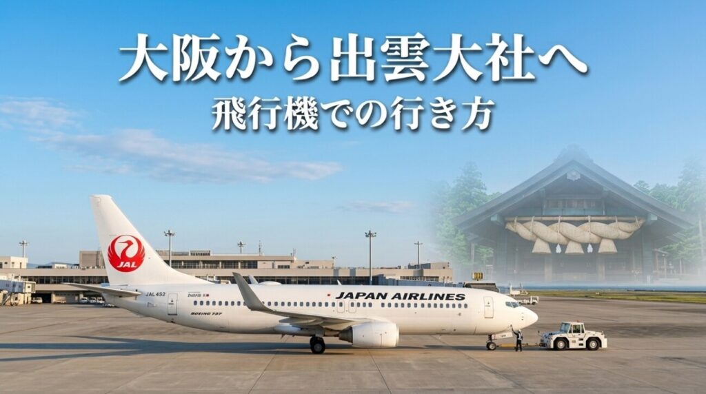 【2026年】大阪から出雲大社は飛行機が最速｜伊丹発の時刻表・料金・日帰りプラン