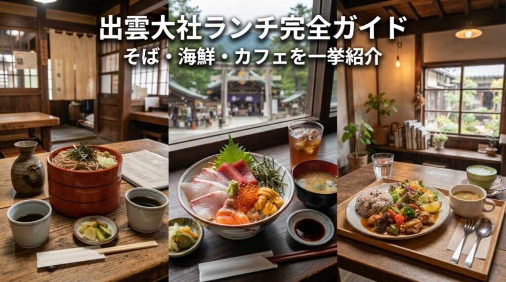 出雲大社のランチ、結局どこがいい？｜そば・海鮮・カフェを好み別に紹介