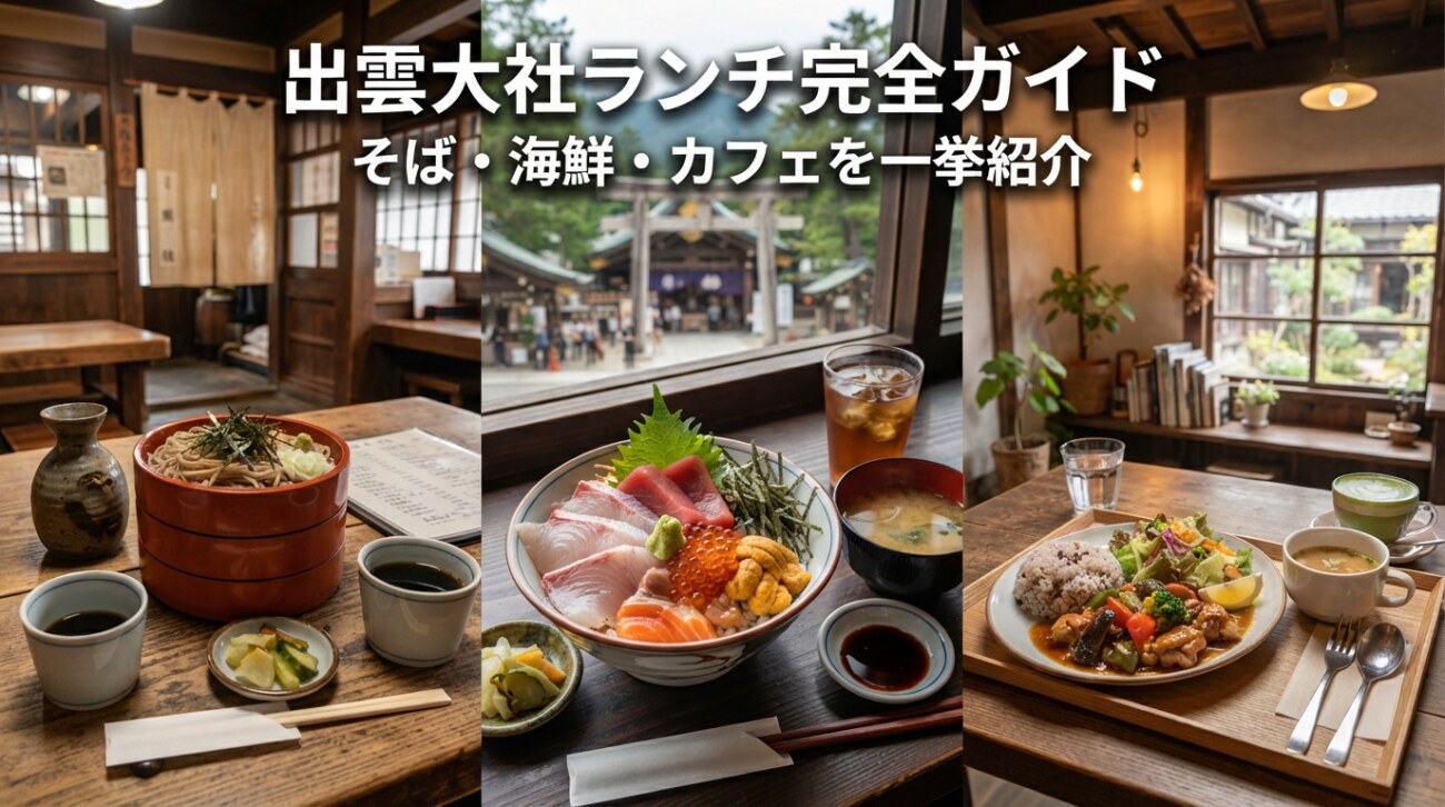 出雲大社のランチ、結局どこがいい？｜そば・海鮮・カフェを好み別に紹介
