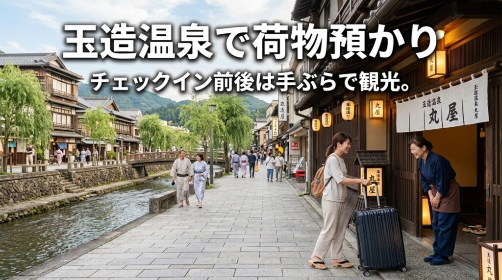 玉造温泉の荷物預かり完全ガイド｜チェックイン前・アウト後を身軽に過ごす方法