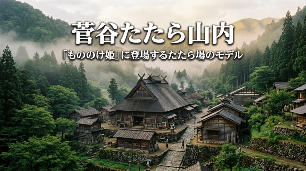 菅谷たたら山内は「もののけ姫」のタタラ場のモデル？見どころ・アクセス・駐車場を解説