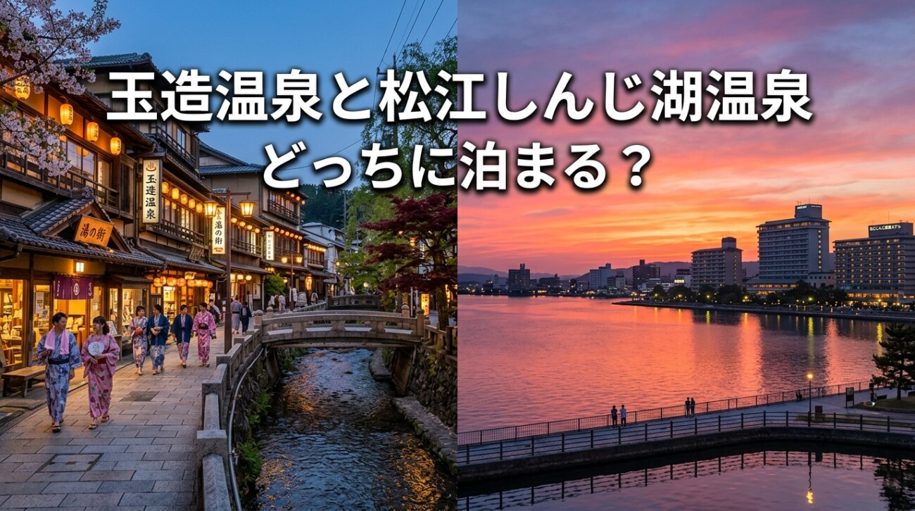 【比較】玉造温泉と松江しんじ湖温泉はどっちがいい?元旅館スタッフが目的別に解説