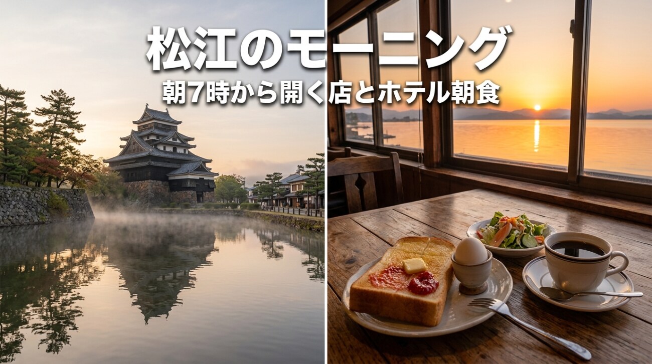 松江のモーニングはどこで食べる？開店時間順・エリア別13軒｜松江城の開門に間に合う朝ごはん