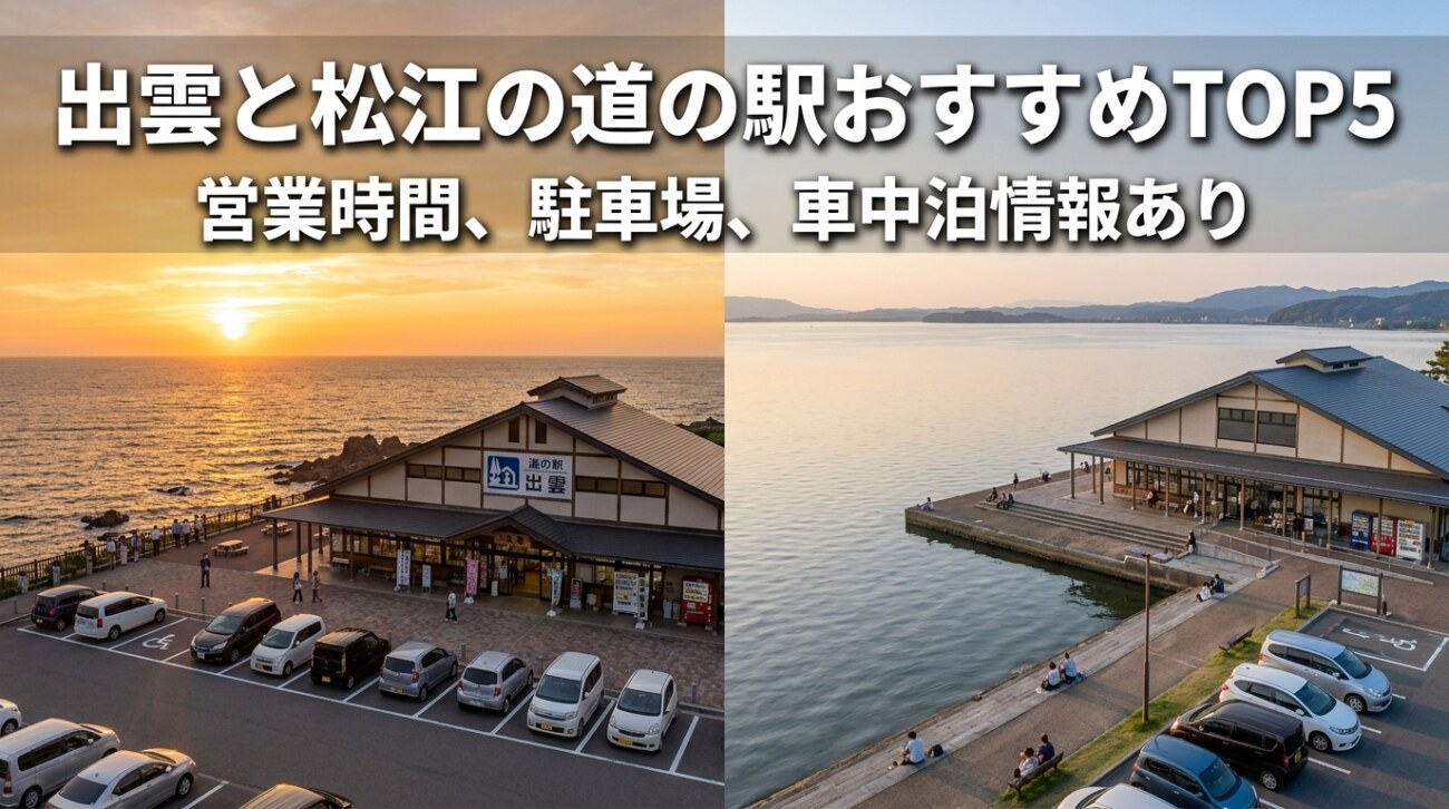 出雲・松江の道の駅5選|営業時間・駐車場・車中泊まで出雲在住が徹底比較
