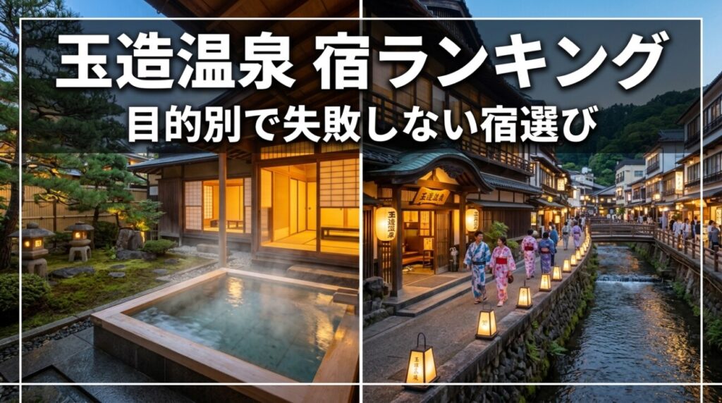 【2026年最新】玉造温泉の宿ランキング｜目的別で失敗しない選び方