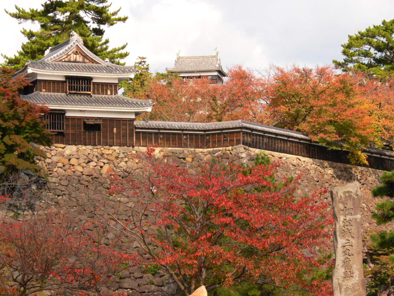 松江城 秋 紅葉