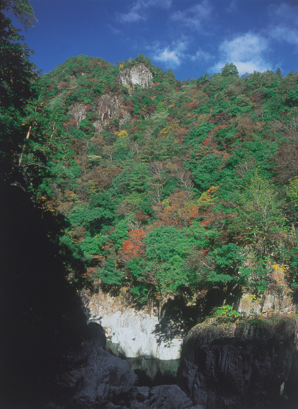 立久恵峡の紅葉