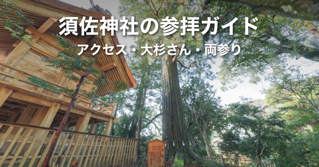 須佐神社の参拝ガイド｜出雲大社との両参り・アクセス・大杉さんまで出雲在住者が解説